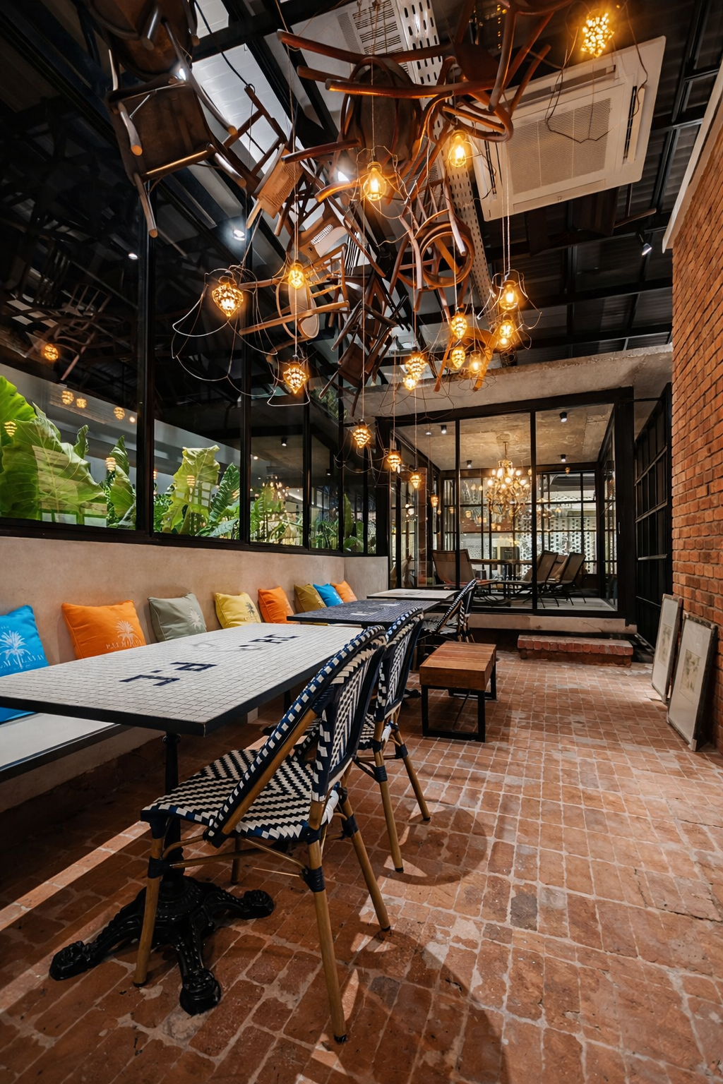 Restaurant interior at The Palmalayan Company