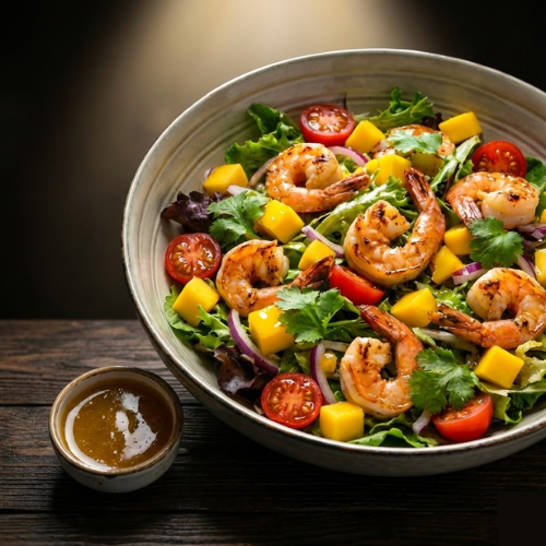 Mango salsa prawn salad special